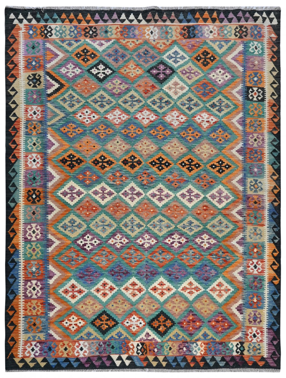 Kelim-teppe Afghansk 235 x 181 cm