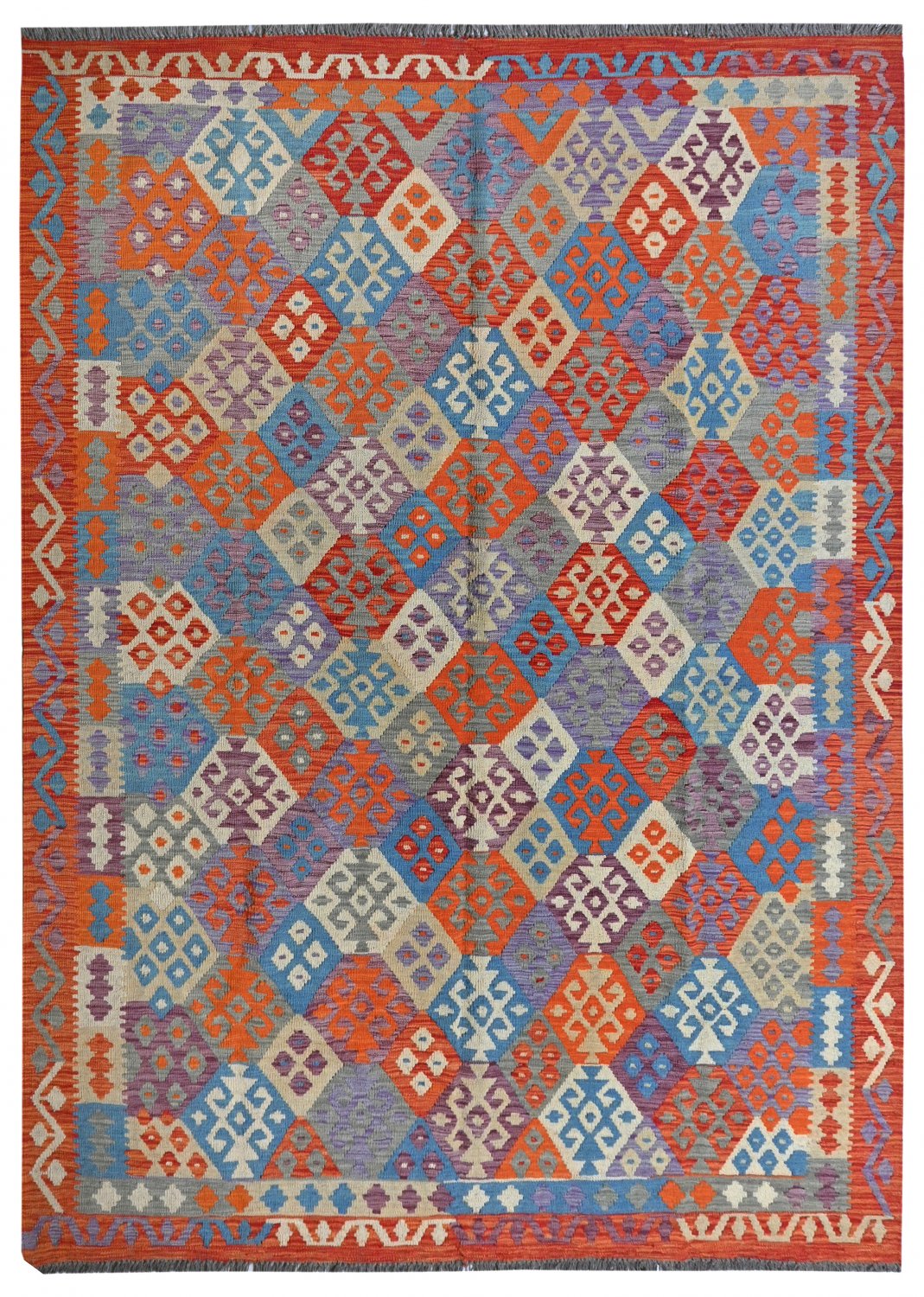 Kelim-teppe Afghansk 282 x 205 cm