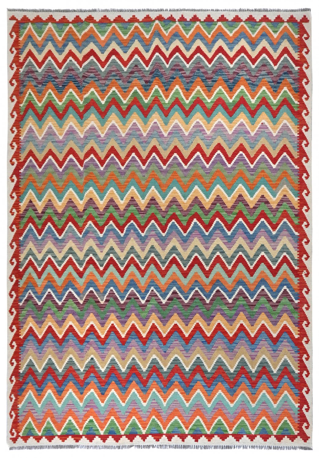 Kelim-teppe Afghansk 296 x 205 cm