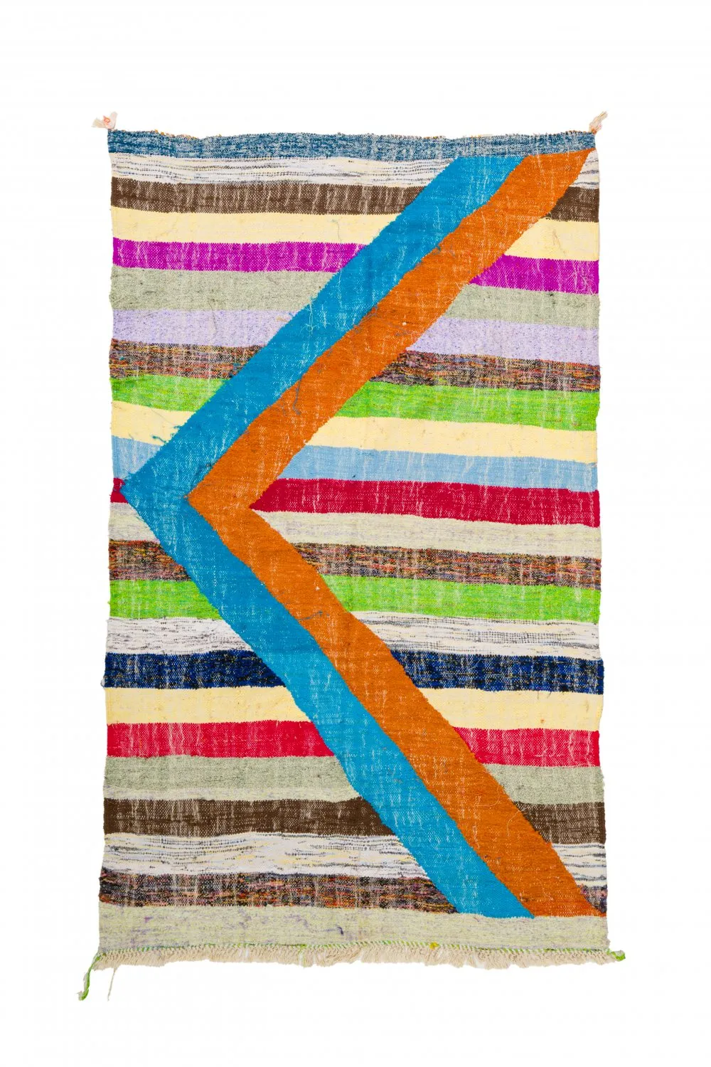 Marokkansk Boucherouite-teppe 125 x 215 cm