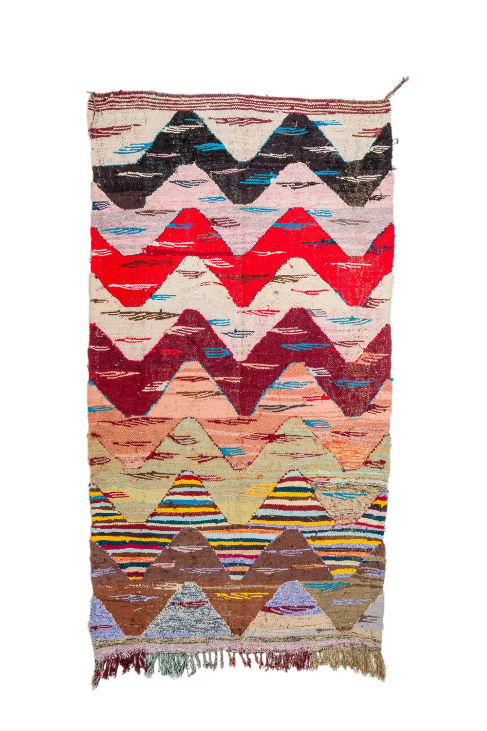 Marokkansk Boucherouite-teppe 160 x 295 cm