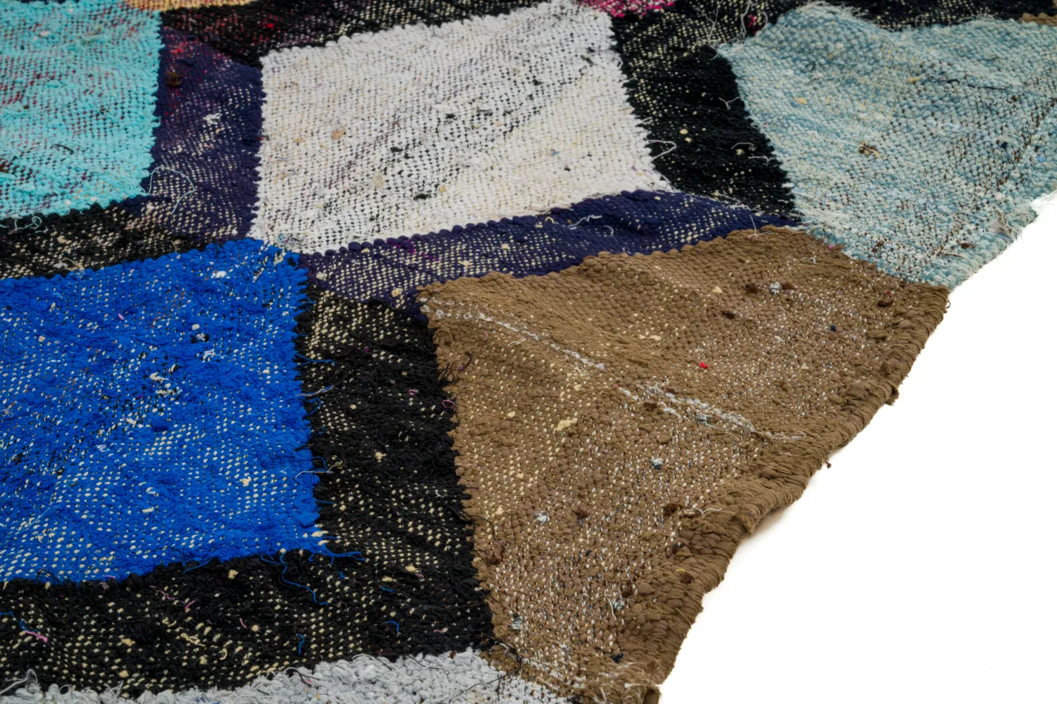 Marokkansk Boucherouite-teppe 135 x 230 cm