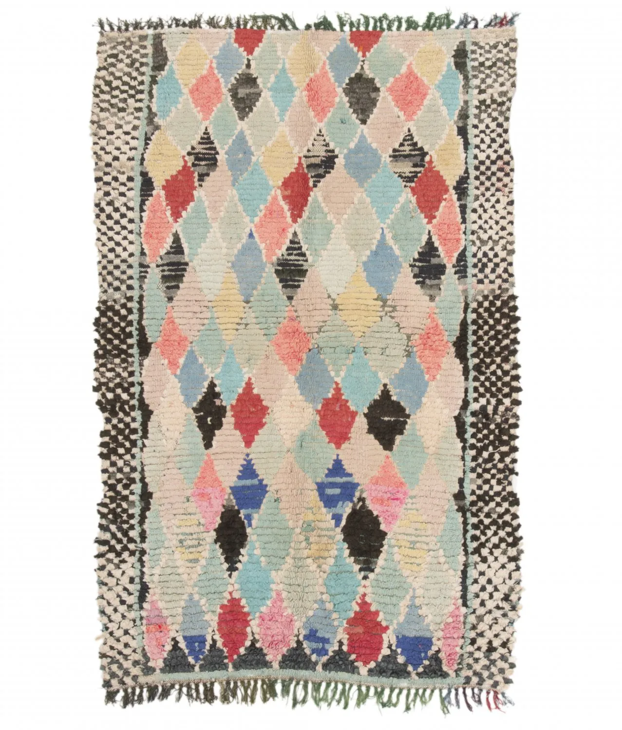 Marokkansk Boucherouite-teppe 170 x 105 cm