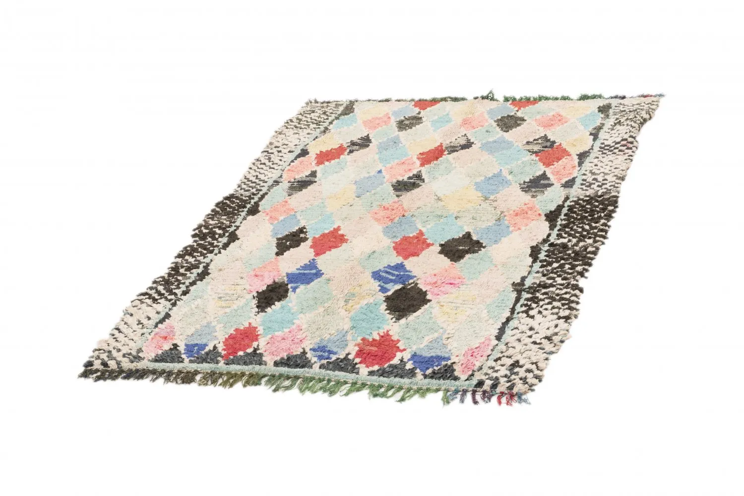 Marokkansk Boucherouite-teppe 170 x 105 cm