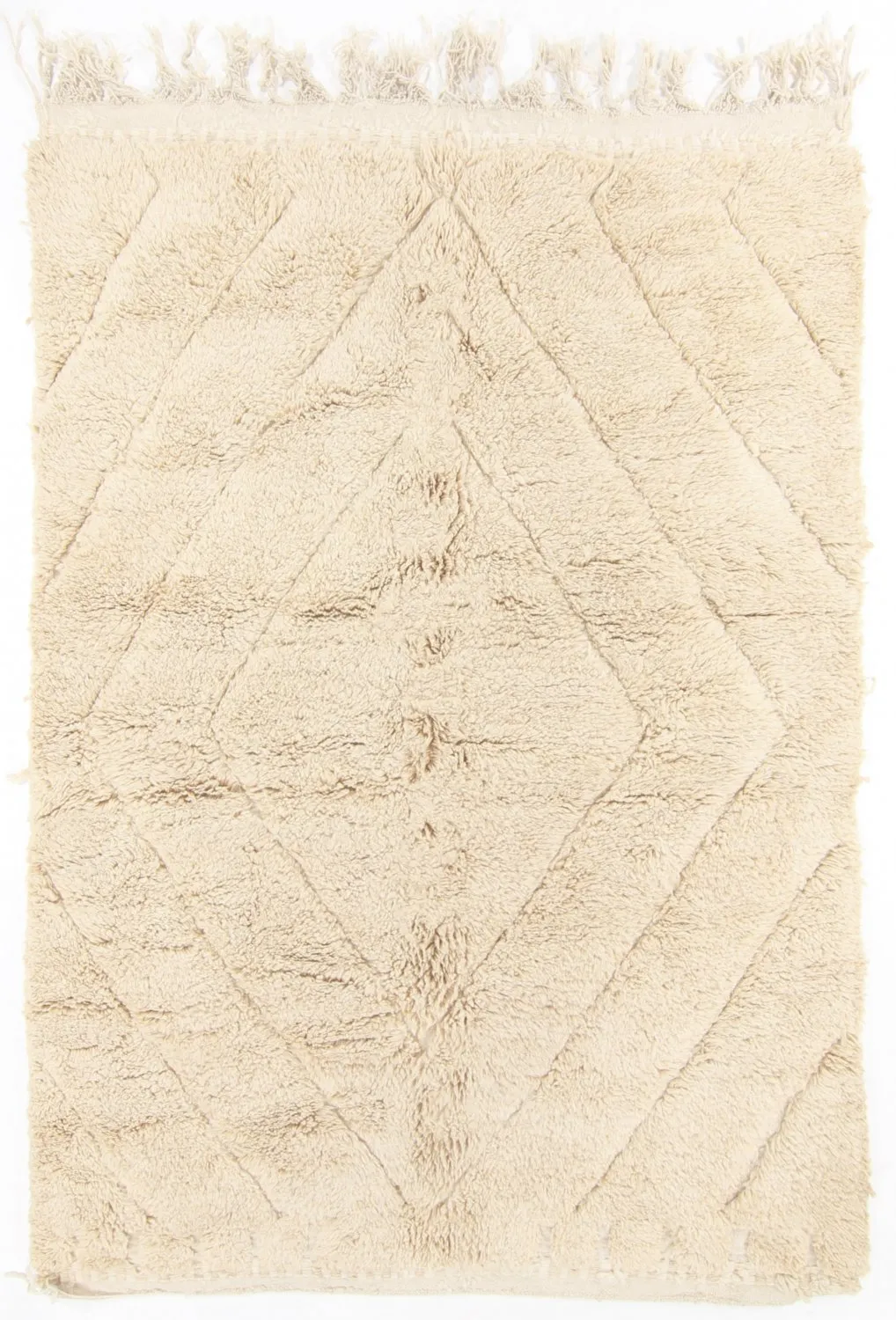 Kelim-teppe Marokkansk Beni Ourain 265 x 175 cm