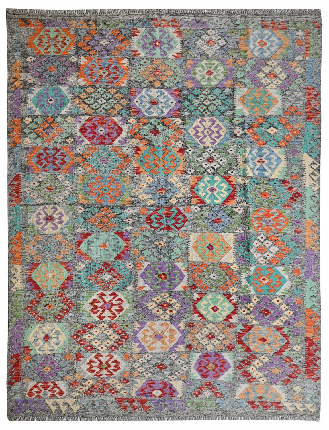 Kelim-teppe Afghansk 300 x 204 cm