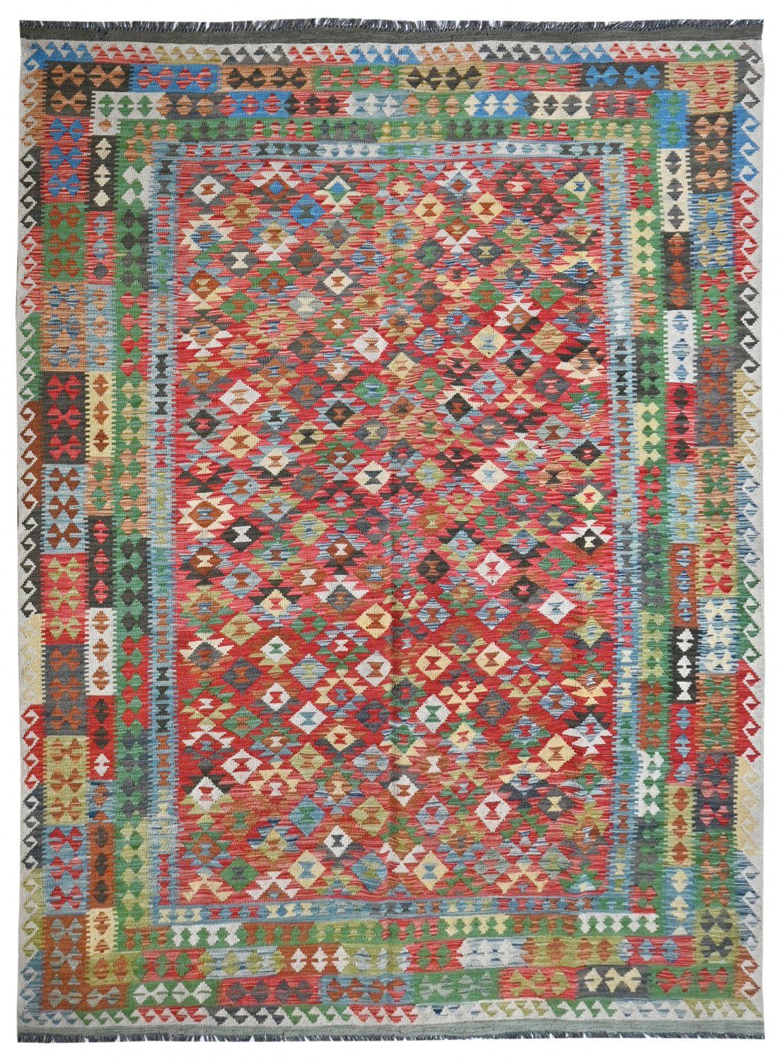 Kelim-teppe Afghansk 311 x 204 cm