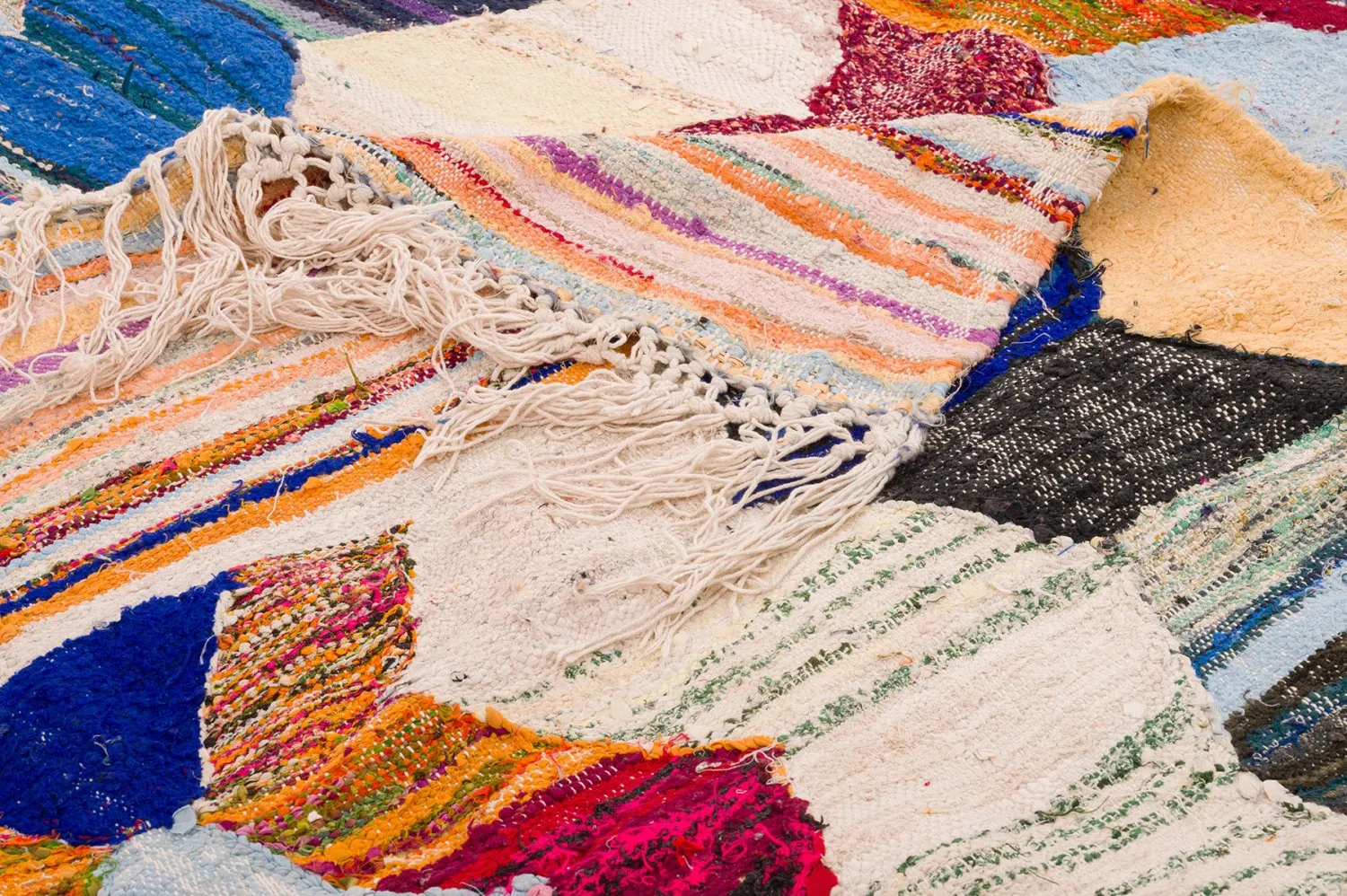 Marokkansk Boucherouite-teppe 155 x 325 cm