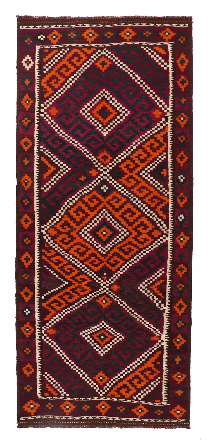 Kelim-teppe Afghansk 392 x 172 cm