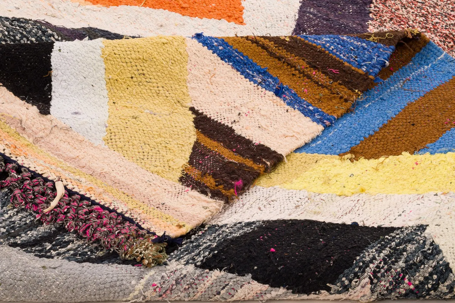 Marokkansk Boucherouite-teppe 155 x 275 cm