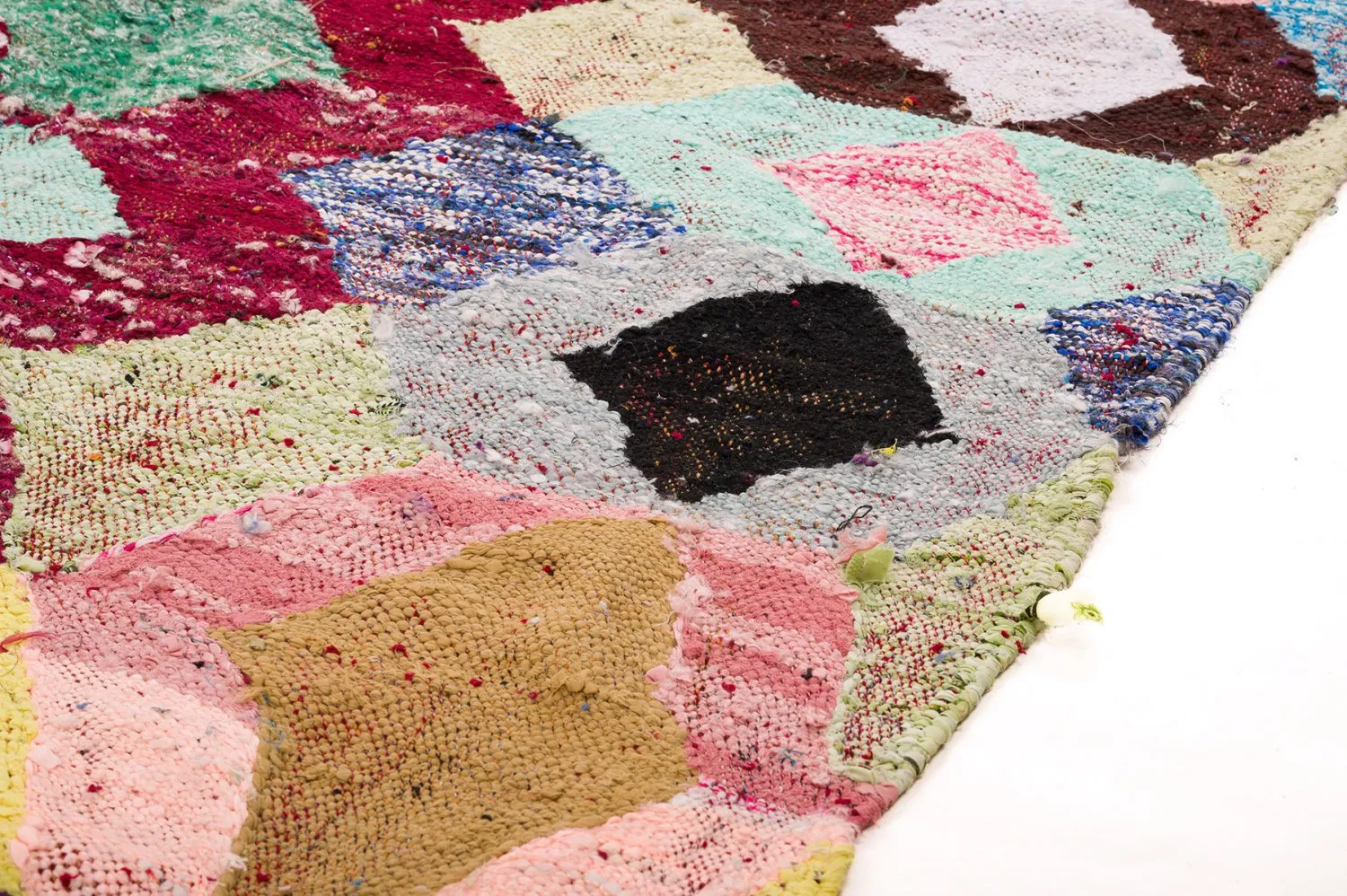 Marokkansk Boucherouite-teppe 150 x 255 cm