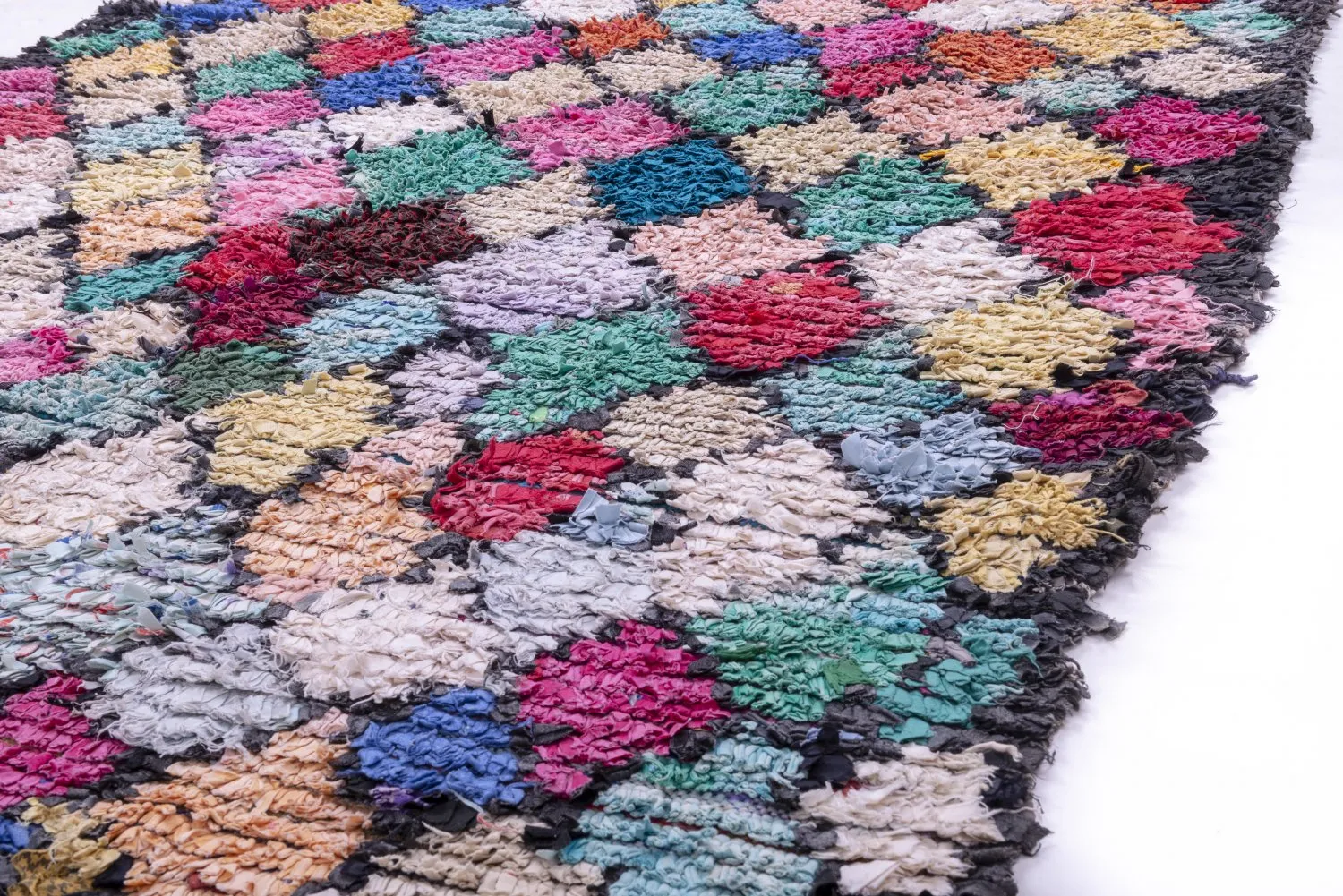 Marokkansk Boucherouite-teppe 325 x 160 cm