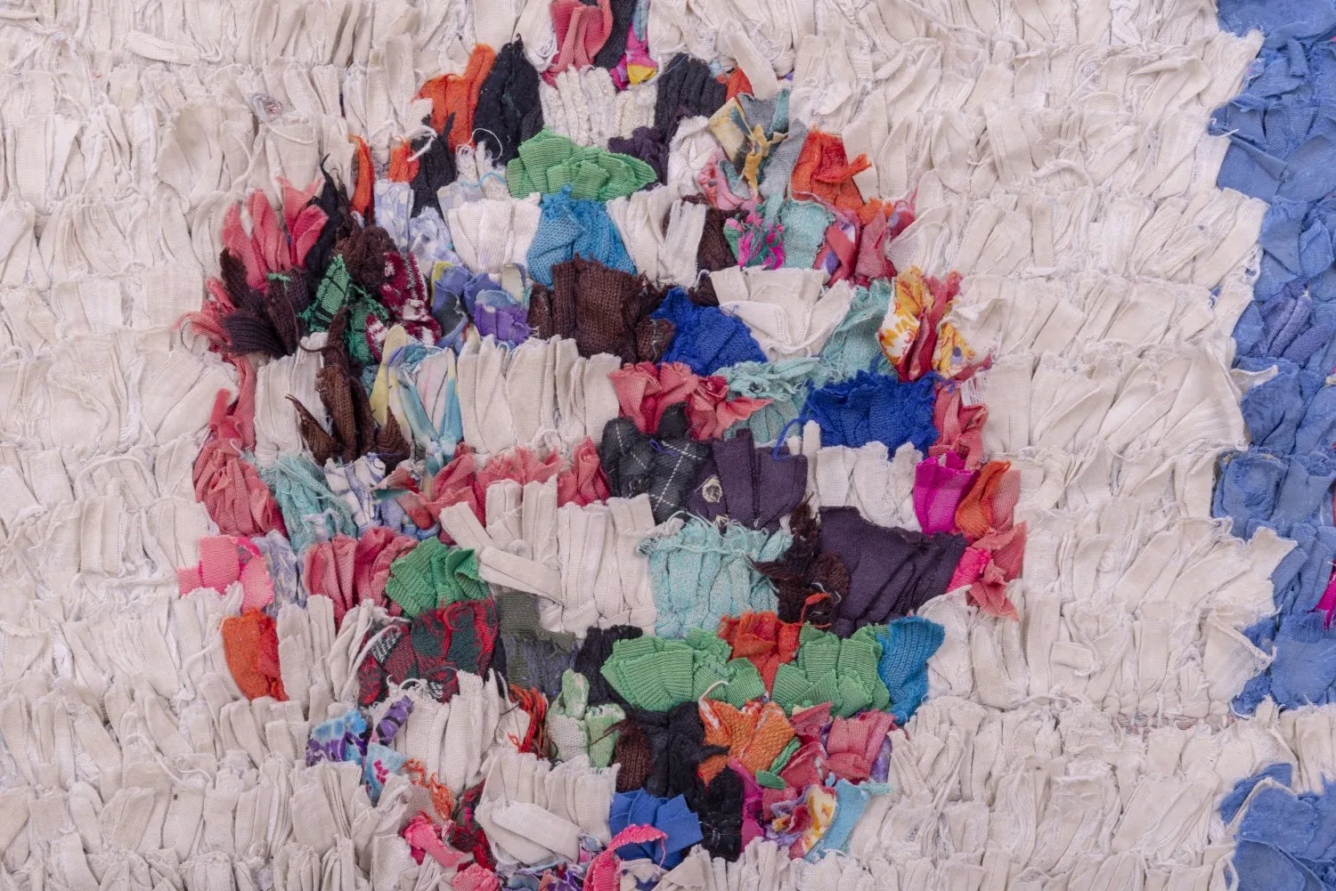 Marokkansk Boucherouite-teppe 245 x 130 cm
