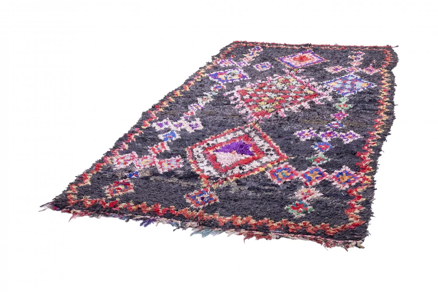 Marokkansk Boucherouite-teppe 265 x 165 cm
