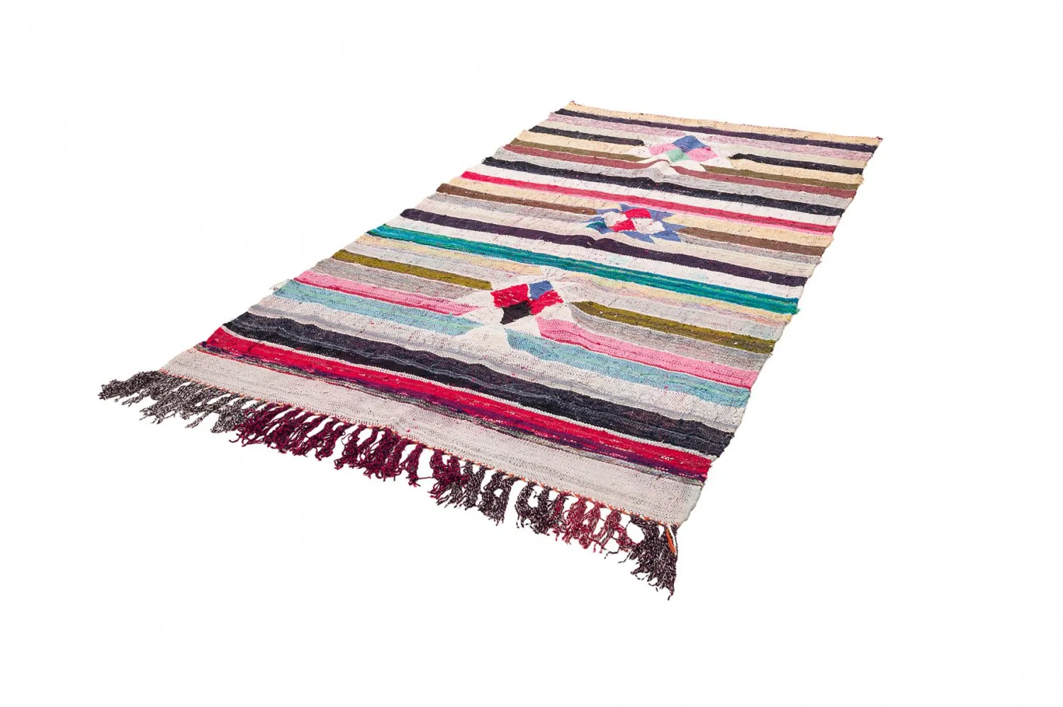 Marokkansk Boucherouite-teppe 145 x 295 cm