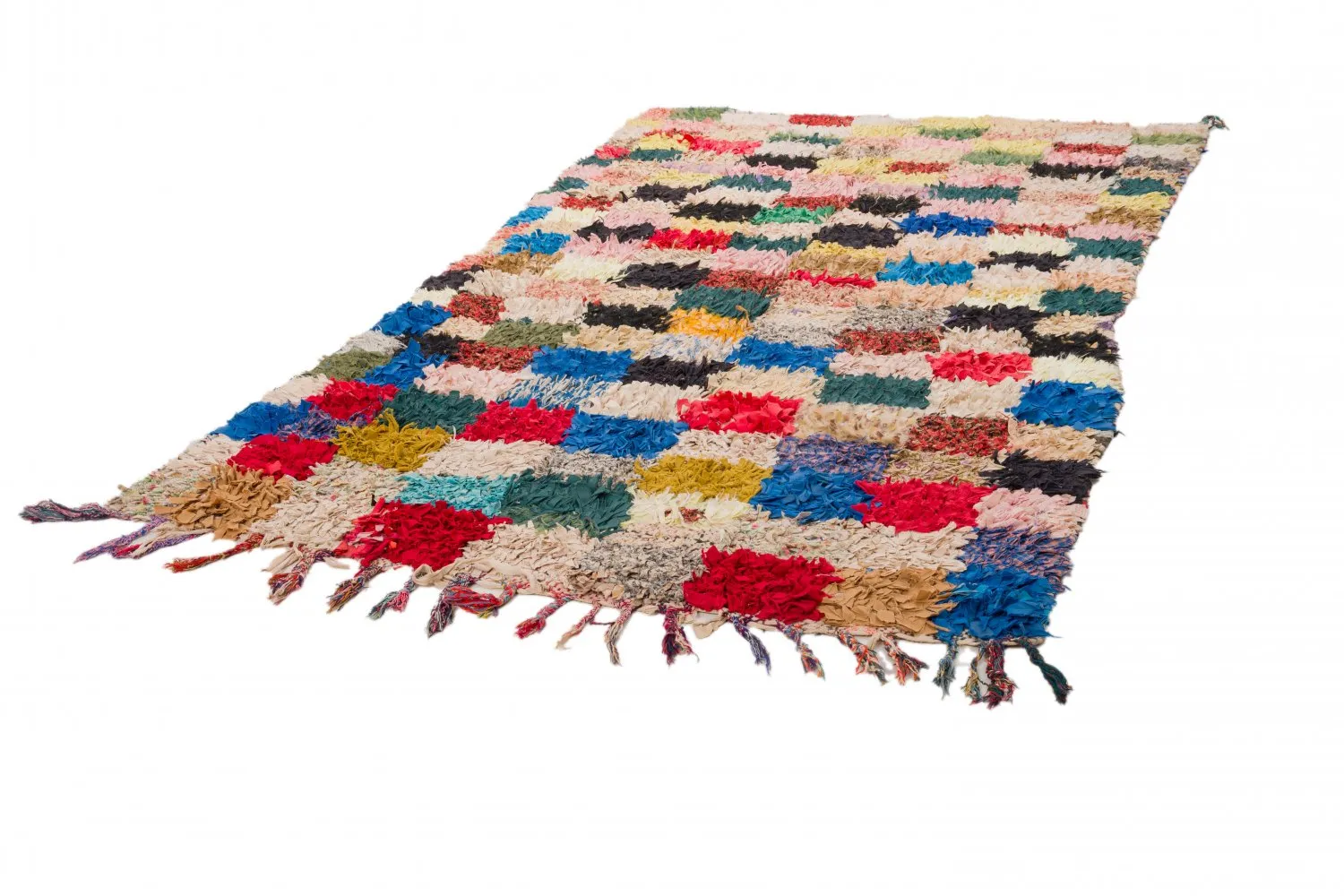 Marokkansk Boucherouite-teppe 280 x 155 cm