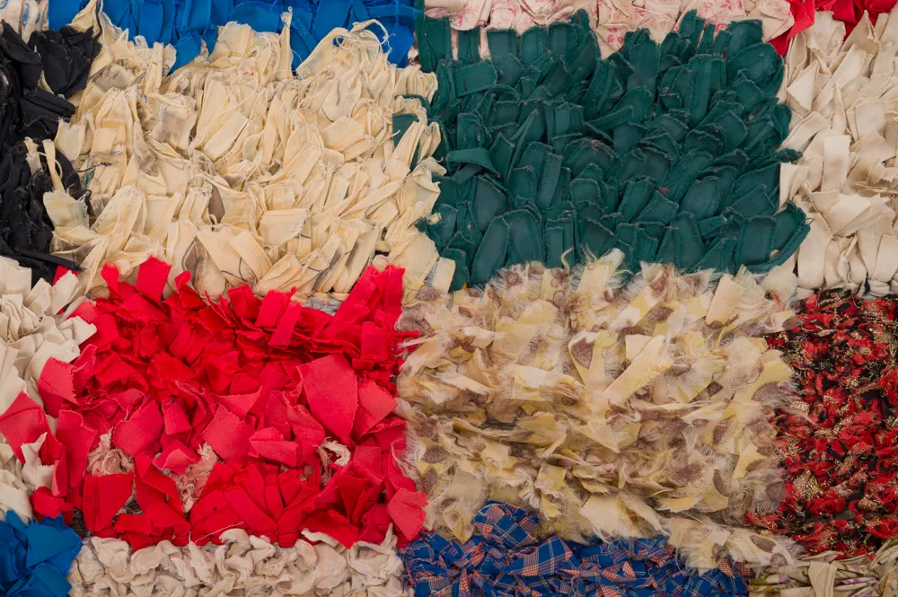 Marokkansk Boucherouite-teppe 280 x 155 cm
