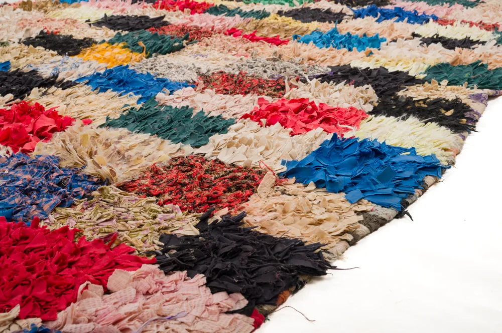 Marokkansk Boucherouite-teppe 280 x 155 cm