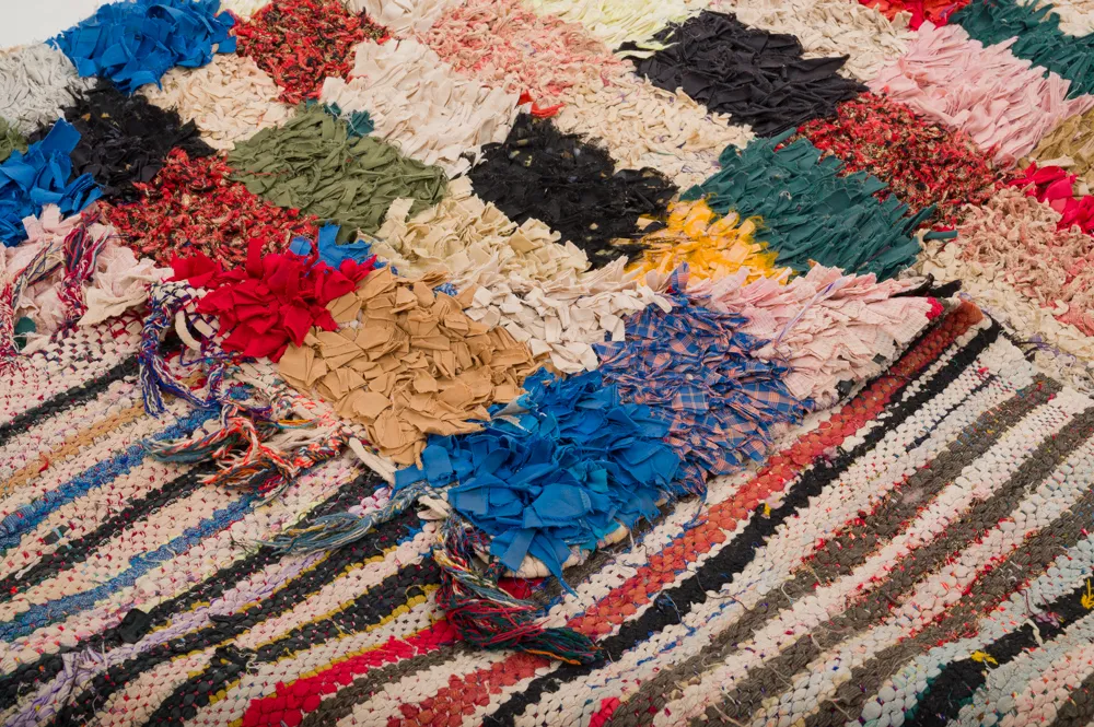 Marokkansk Boucherouite-teppe 280 x 155 cm
