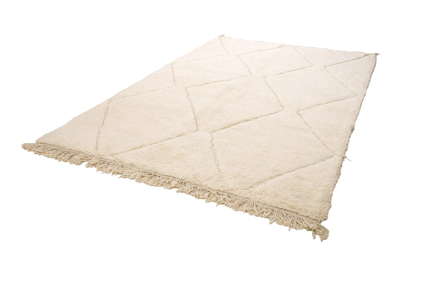 Kelim-teppe Marokkansk Beni Ourain 205 x 300 cm