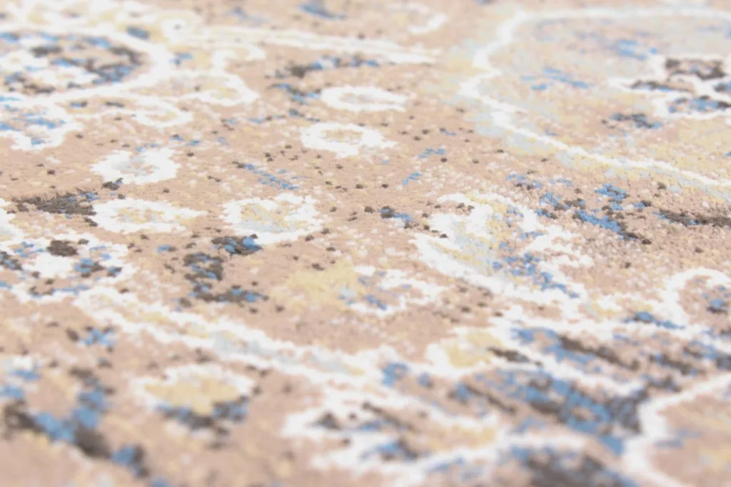 Wilton-teppe - Sanandaj (blå-beige)