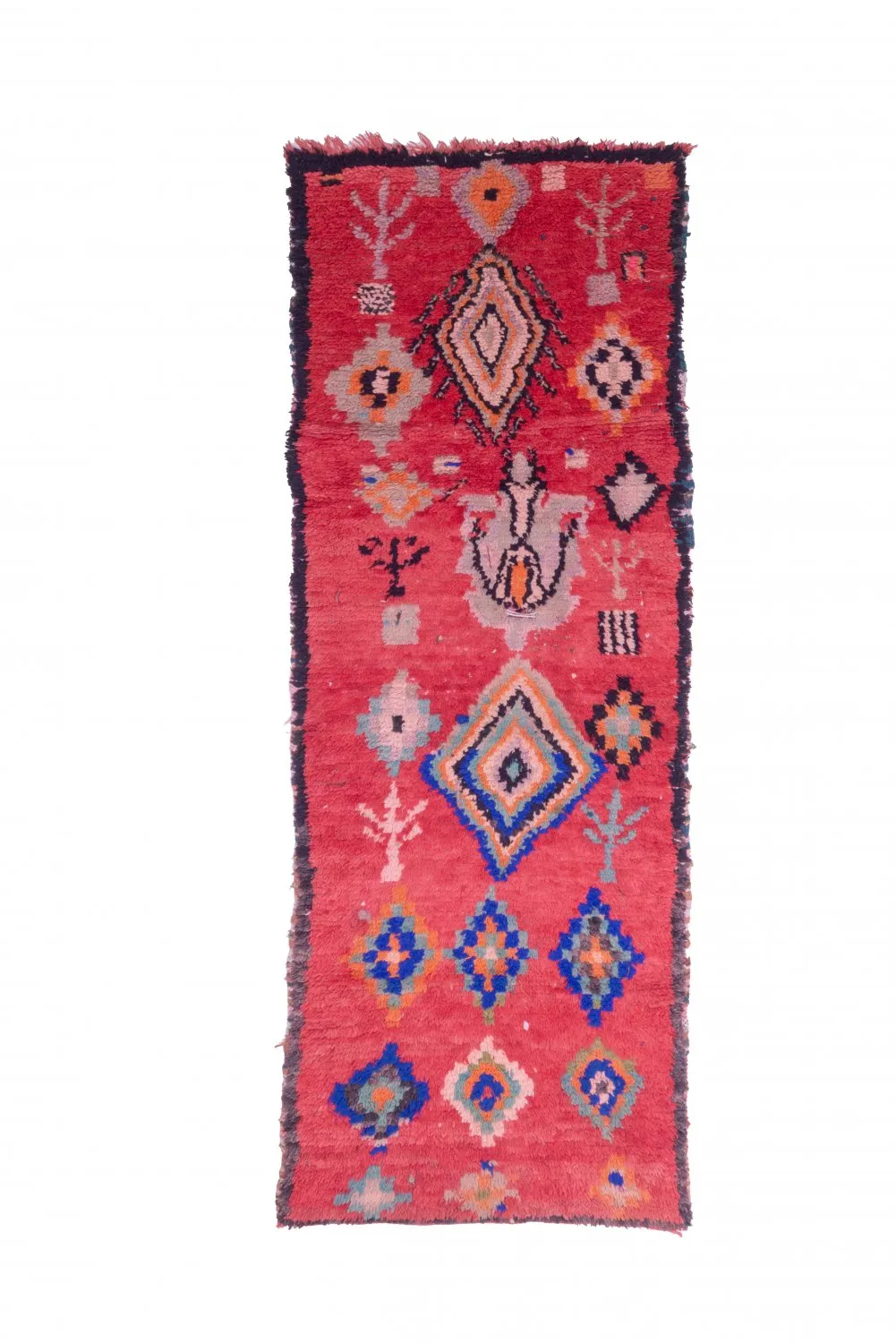 Marokkansk Boucherouite-teppe 240 x 90 cm