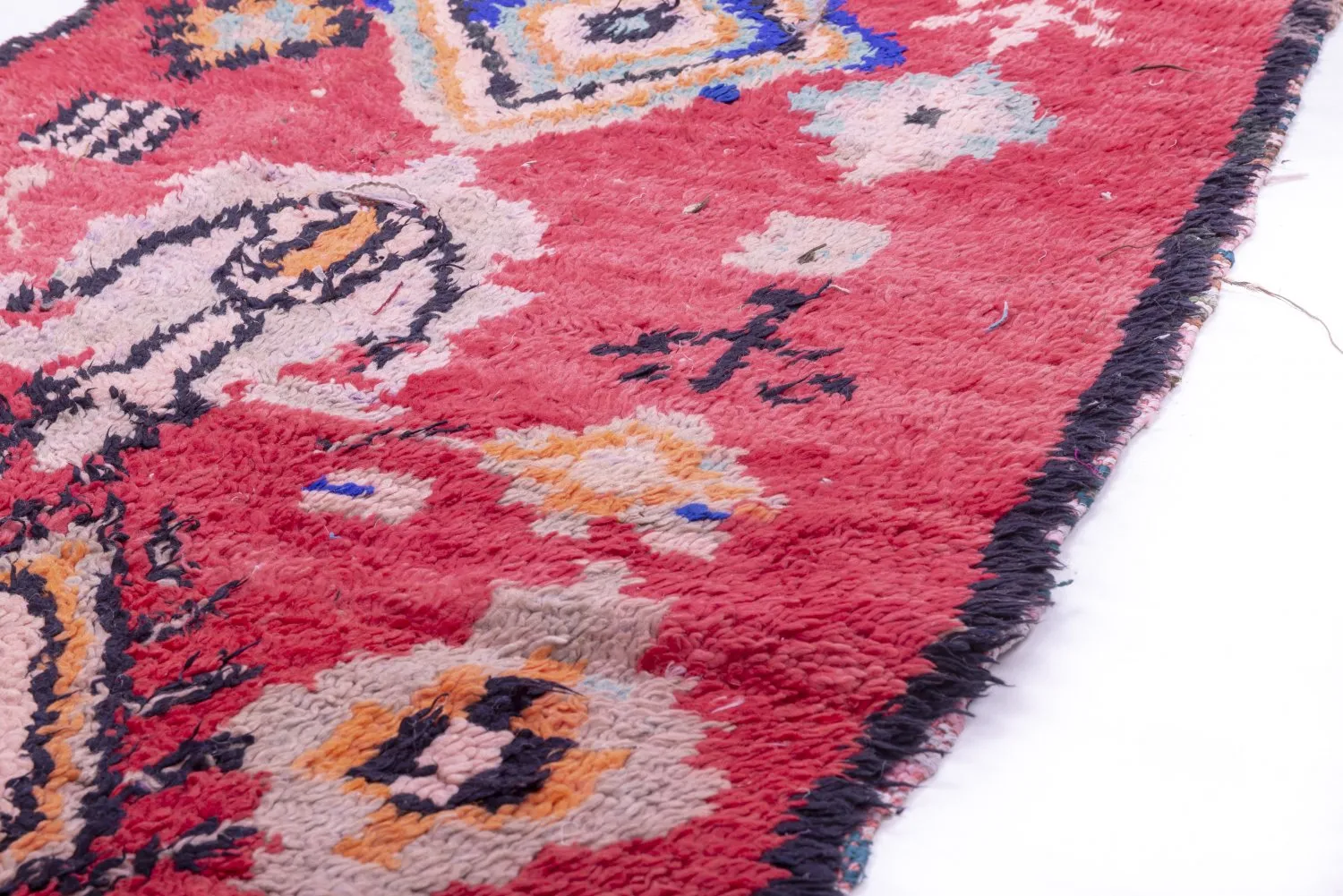 Marokkansk Boucherouite-teppe 240 x 90 cm