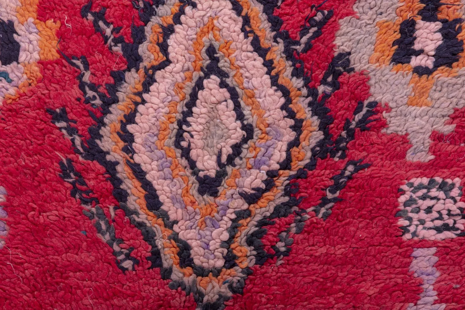 Marokkansk Boucherouite-teppe 240 x 90 cm