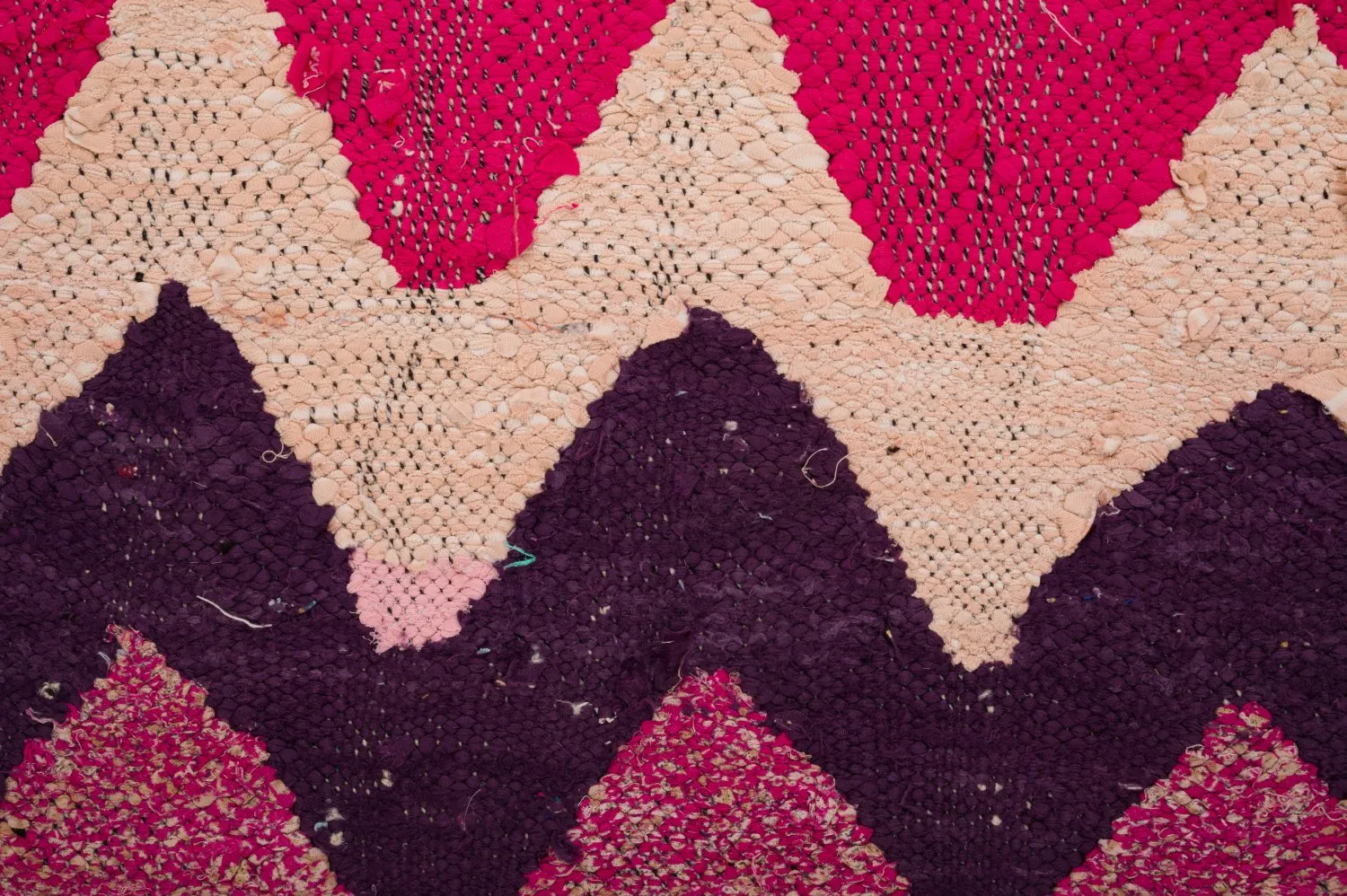Marokkansk Boucherouite-teppe 125 x 235 cm