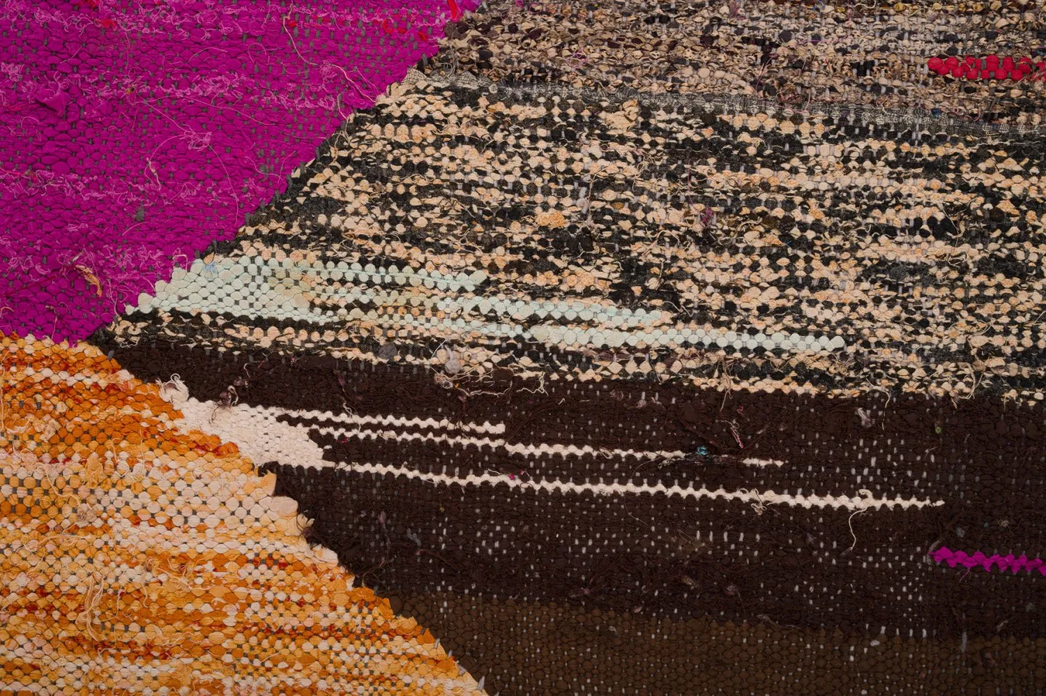 Marokkansk Boucherouite-teppe 130 x 275 cm