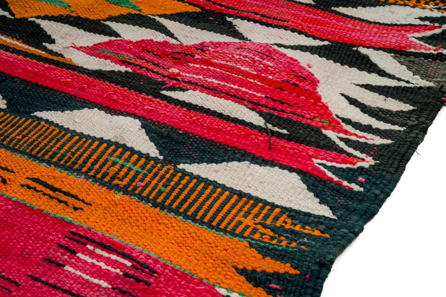 Marokkansk Boucherouite-teppe 150 x 365 cm