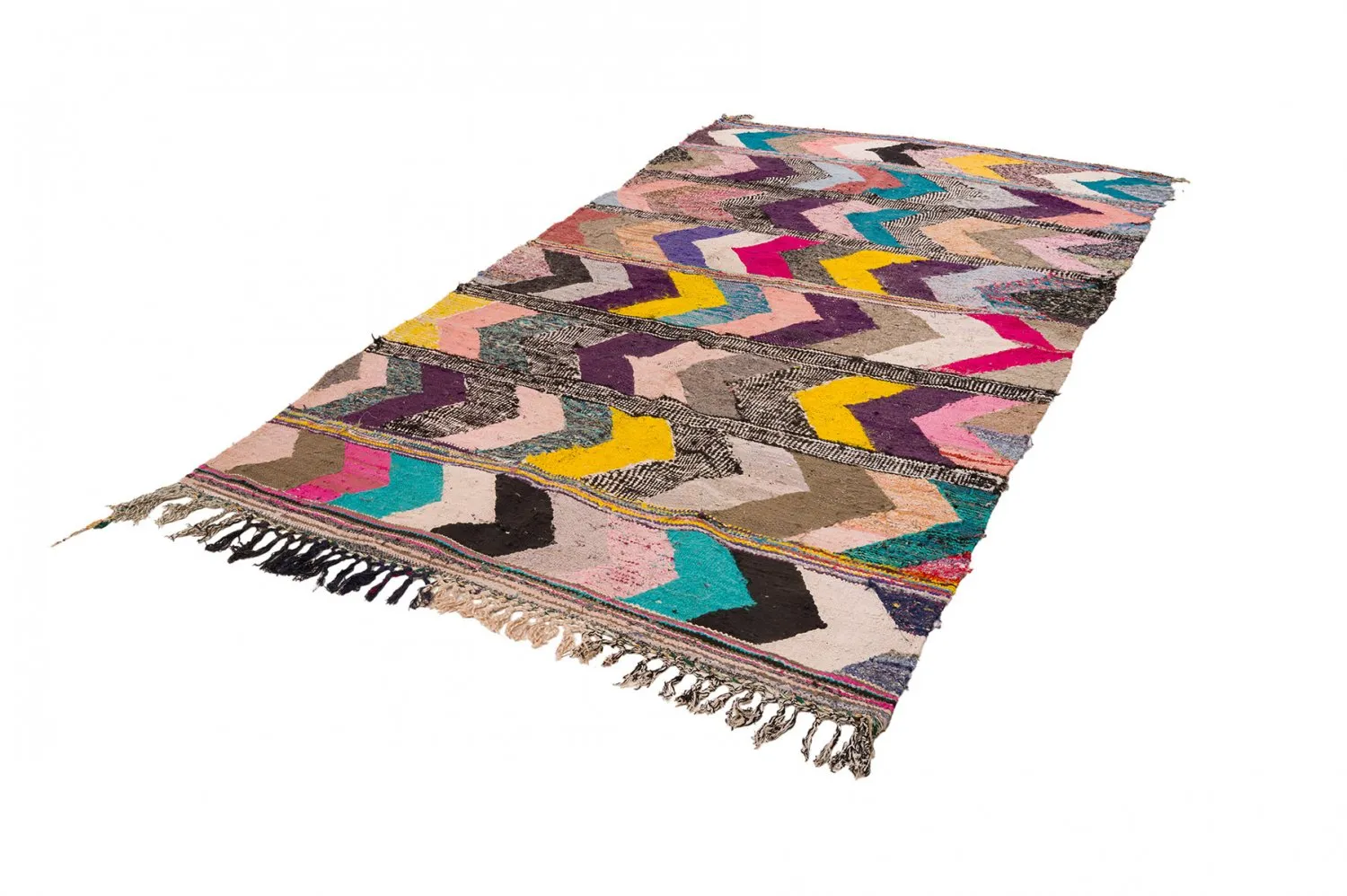 Marokkansk Boucherouite-teppe 160 x 325 cm