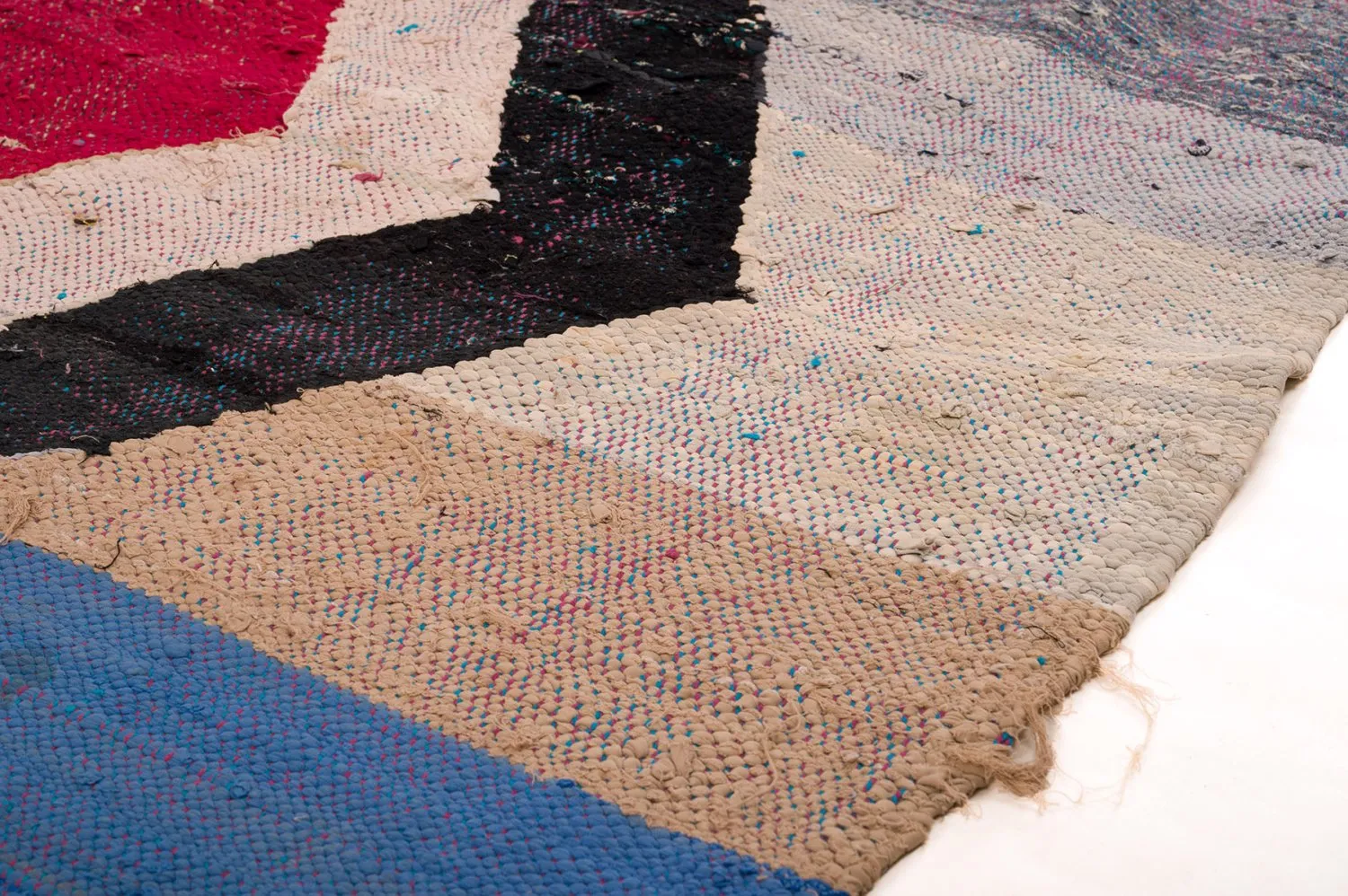 Marokkansk Boucherouite-teppe 145 x 265 cm