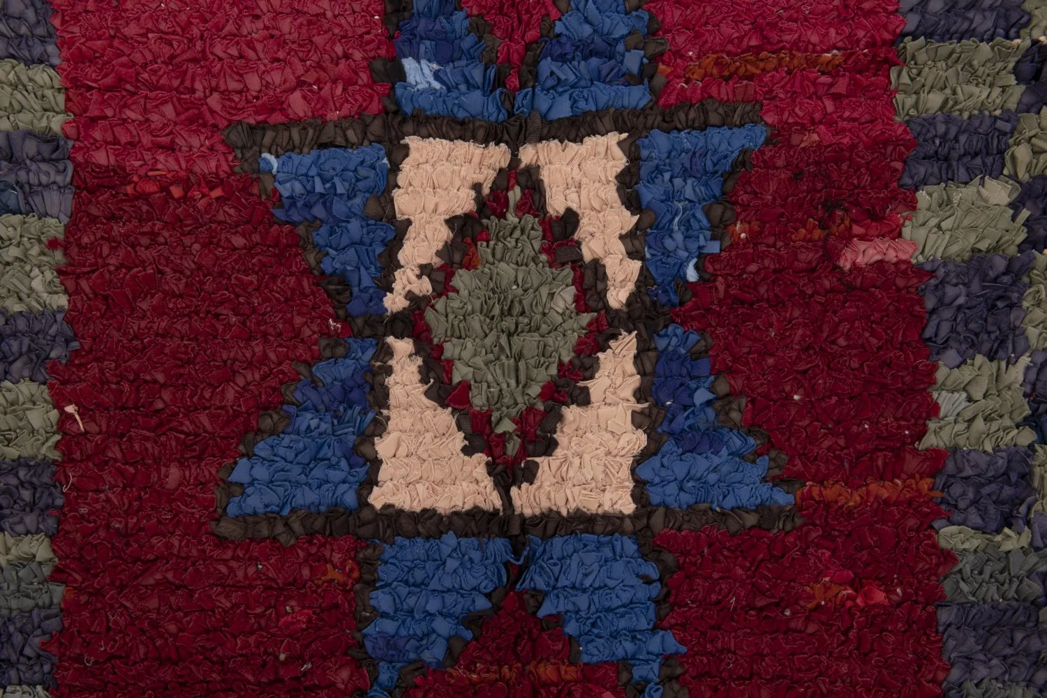 Marokkansk Boucherouite-teppe 230 x 85 cm