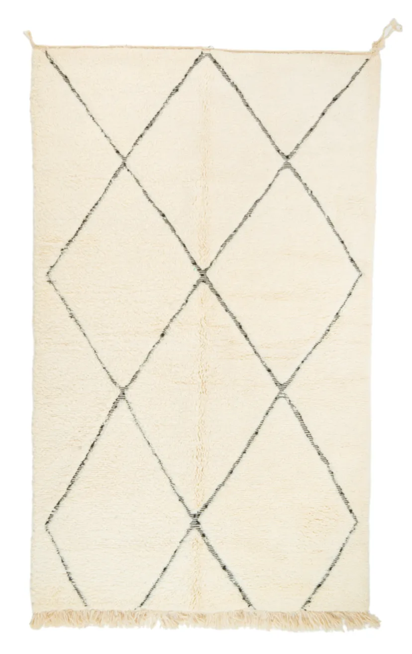Kelim-teppe Marokkansk Beni Ourain 155 x 265 cm