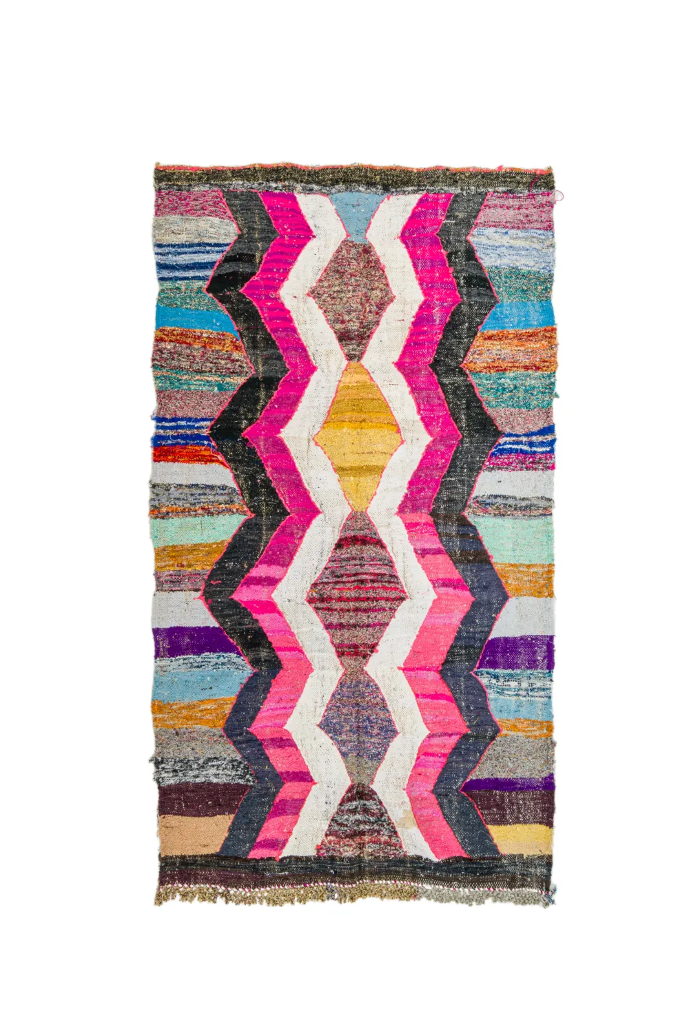 Marokkansk Boucherouite-teppe 150 x 255 cm