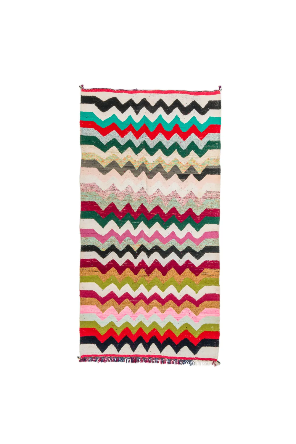 Marokkansk Boucherouite-teppe 120 x 235 cm