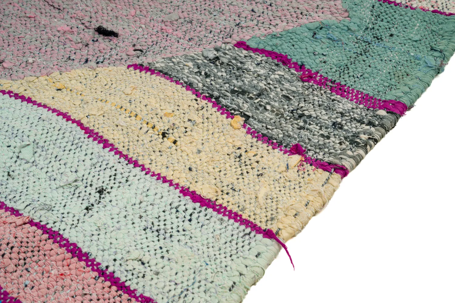 Marokkansk Boucherouite-teppe 130 x 230 cm