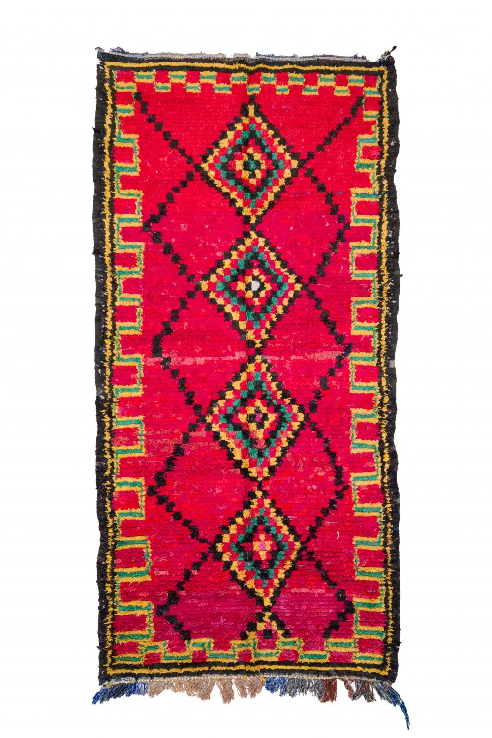 Marokkansk Boucherouite-teppe 340 x 165 cm