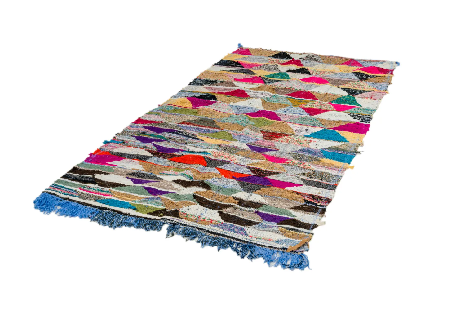 Marokkansk Boucherouite-teppe 150 x 255 cm