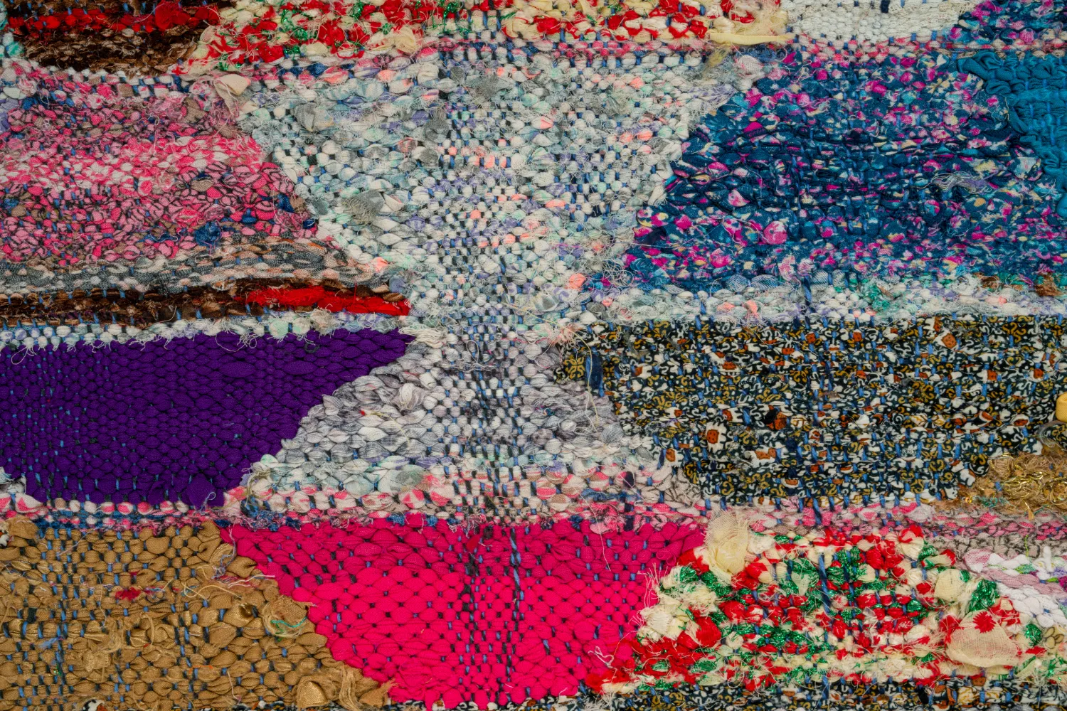Marokkansk Boucherouite-teppe 150 x 255 cm