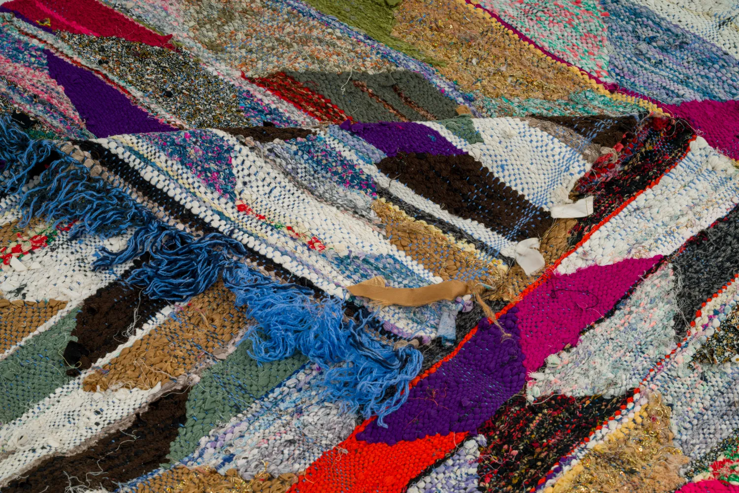 Marokkansk Boucherouite-teppe 150 x 255 cm