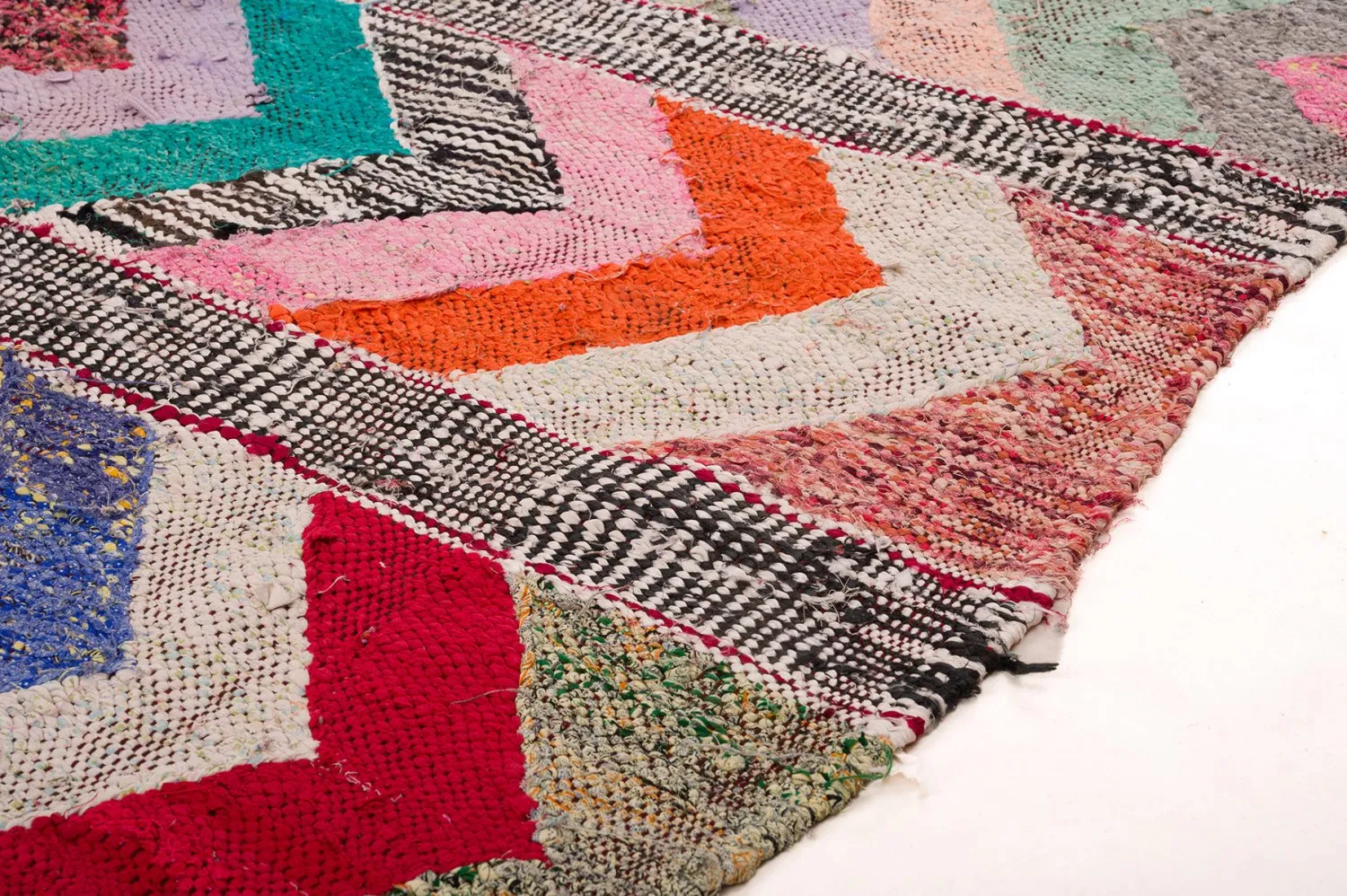 Marokkansk Boucherouite-teppe 150 x 275 cm