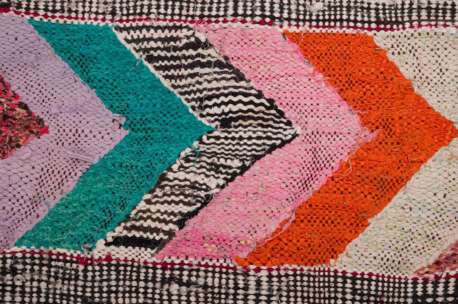 Marokkansk Boucherouite-teppe 150 x 275 cm