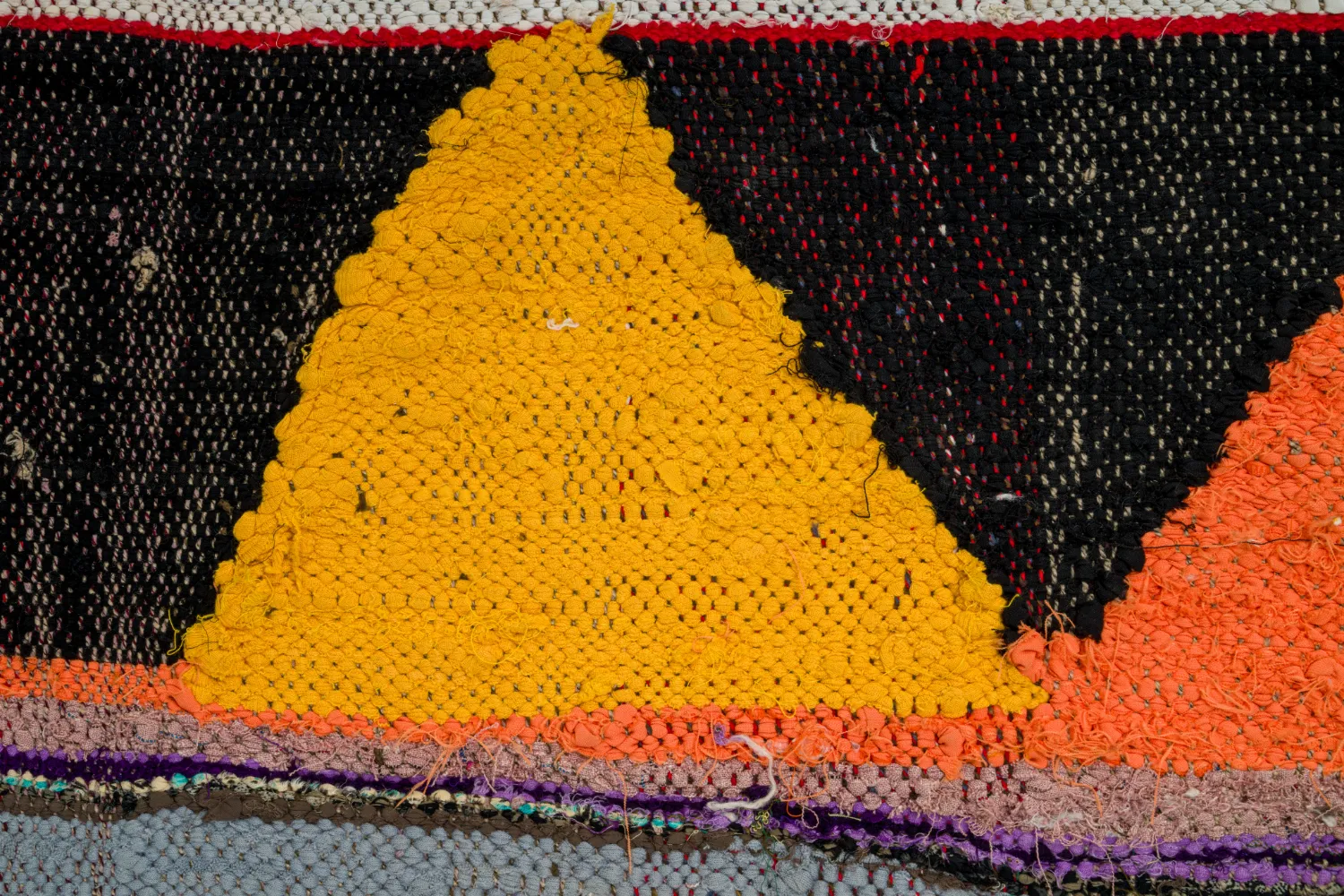 Marokkansk Boucherouite-teppe 135 x 270 cm