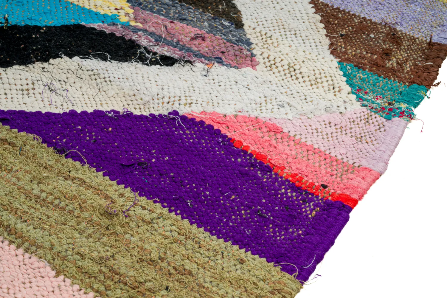 Marokkansk Boucherouite-teppe 125 x 225 cm