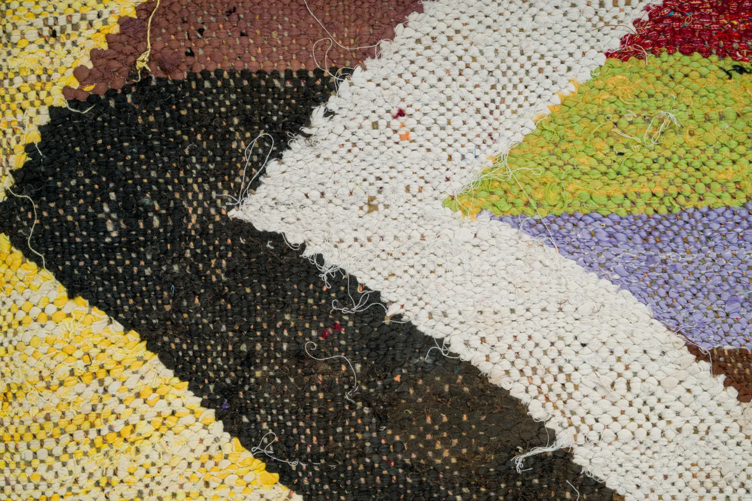 Marokkansk Boucherouite-teppe 125 x 225 cm