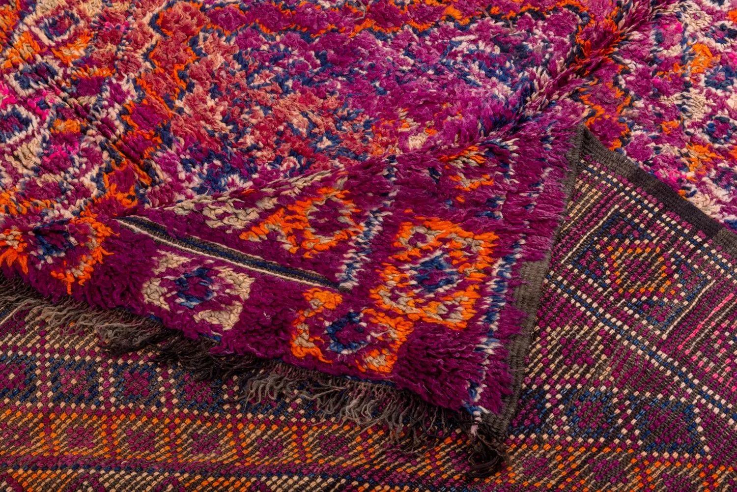 Kelim-teppe Marokkansk Azilal 390 x 165 cm
