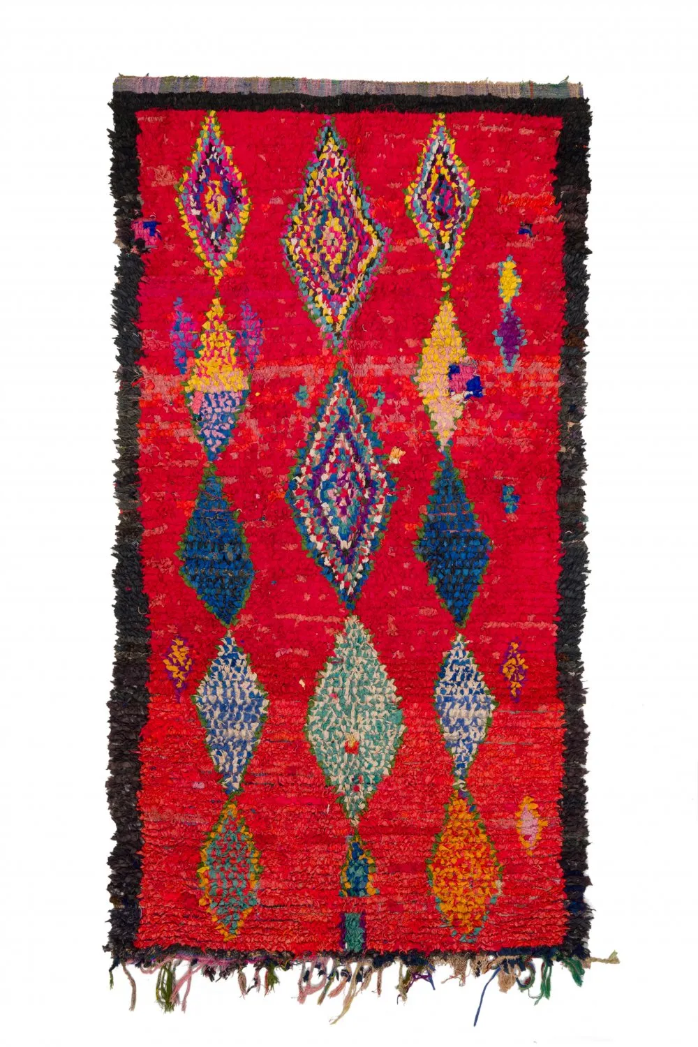 Marokkansk Boucherouite-teppe 290 x 150 cm