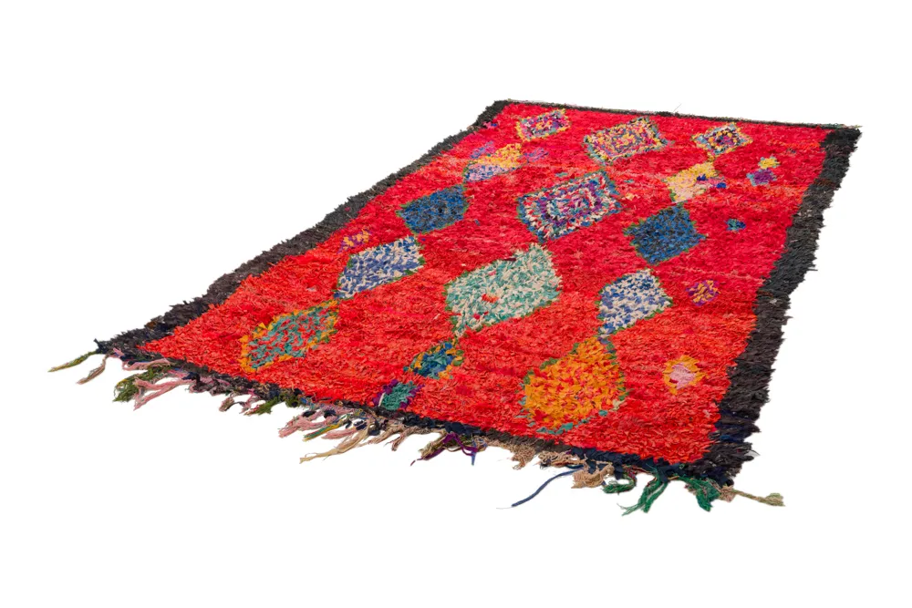 Marokkansk Boucherouite-teppe 290 x 150 cm